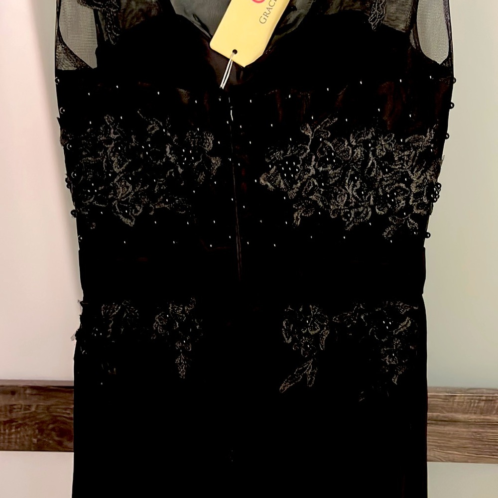 Black evening dress